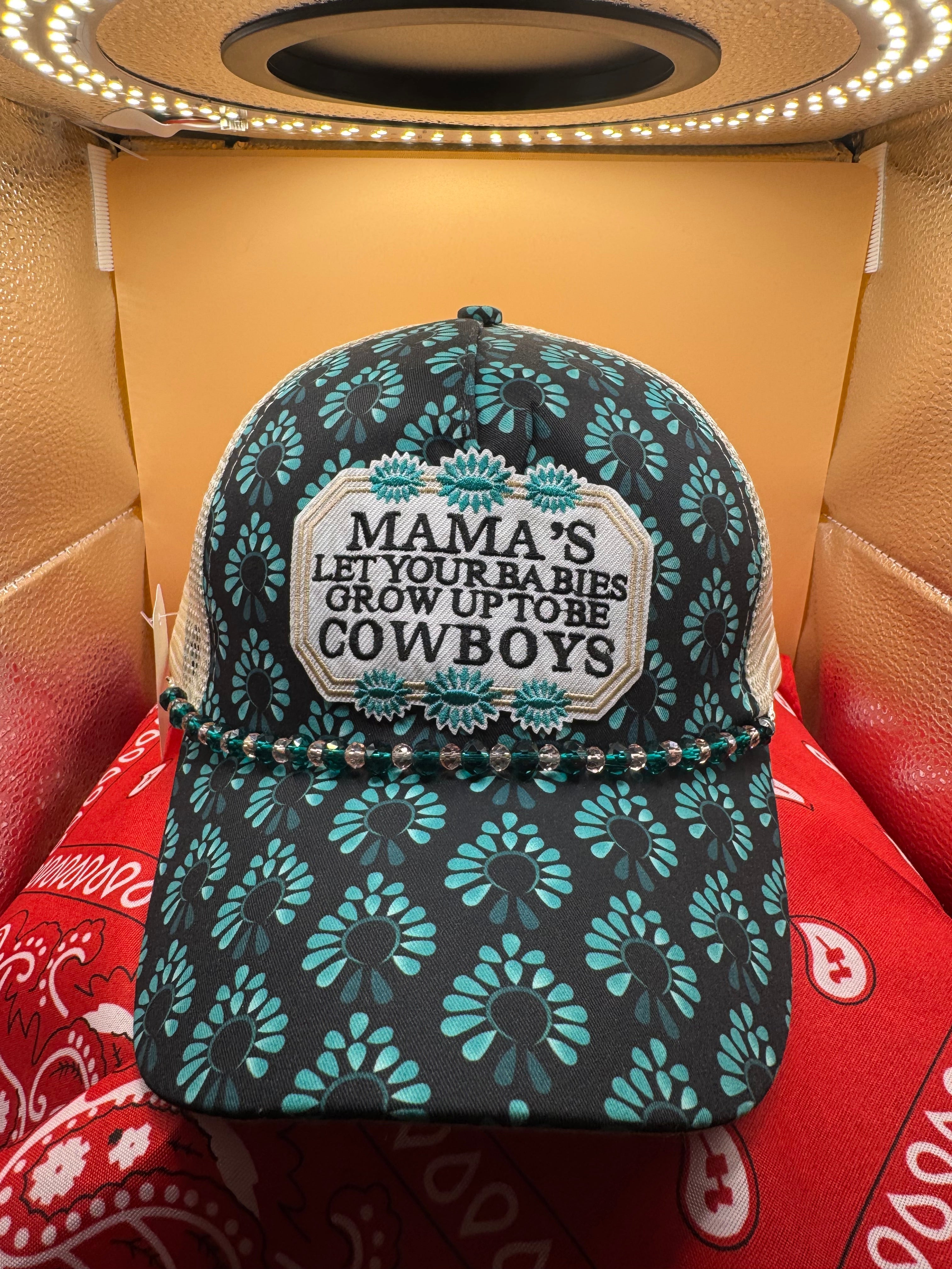 Mammas let ur babies be cowboys ponytail trucker